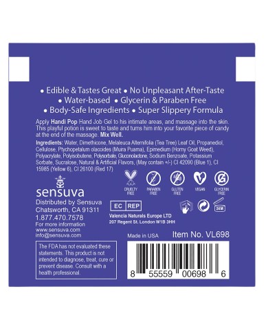 Olio per Massaggio Erotico Sensuva 6 ml