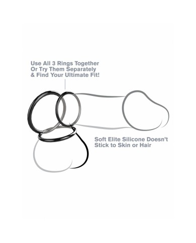 Anelli Fallici Pipedream Nero