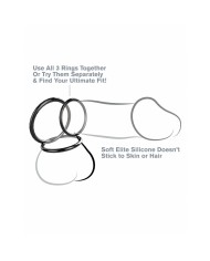 Anelli Fallici Pipedream Nero Anelli Fallici Pipedream Nero