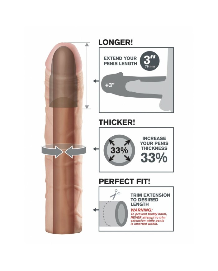 Dildo Realistico Pipedream Fantasy X-Tensions Dildo Realistico Pipedream Fantasy X-Tensions