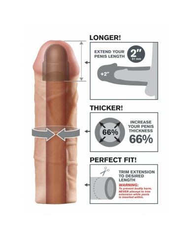 Cover per pene Pipedream Fantasy X-Tensions Carne Cover per pene Pipedream Fantasy X-Tensions Carne