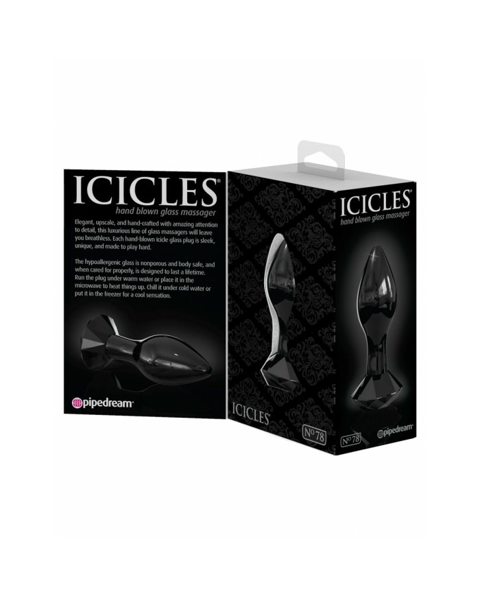 Plug Anale Pipedream Icicles Nero Plug Anale Pipedream Icicles Nero