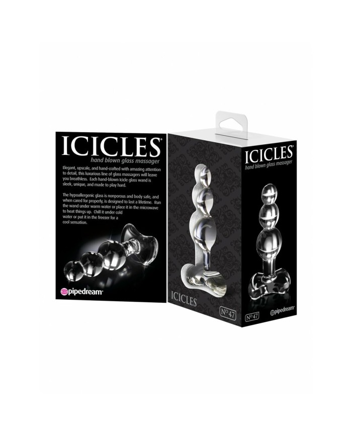 Plug Anale Pipedream Icicles Trasparente Plug Anale Pipedream Icicles Trasparente