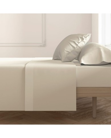 Lenzuolo Superiore Happy Home MixColors Beige Piazza e mezza