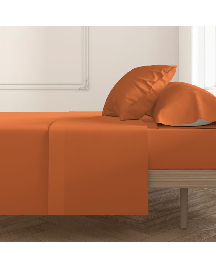 Lenzuolo Superiore Happy Home MixColors Arancio Piazza e mezza