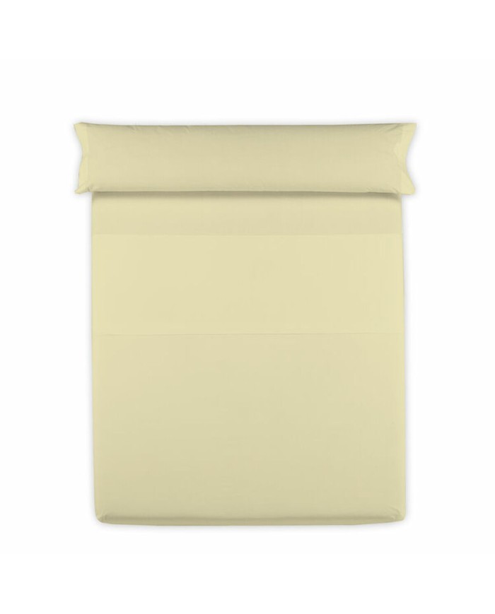 Lenzuolo Superiore Happy Home Giallo Singolo Lenzuolo Superiore Happy Home Giallo Singolo