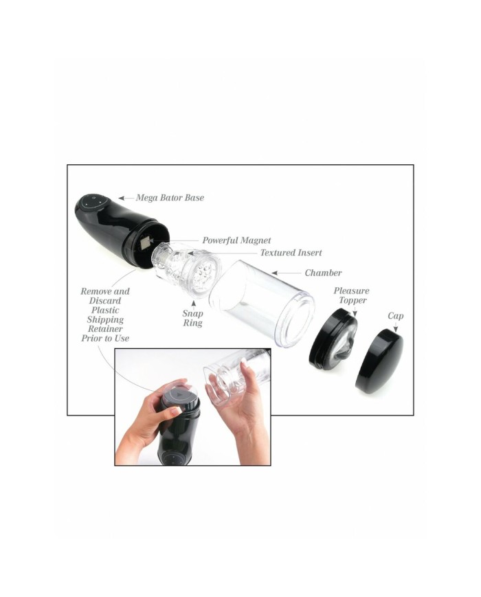 Masturbatore Pipedream EXTREME MEGA-BATOR ASS BLACK Masturbatore Pipedream EXTREME MEGA-BATOR ASS BLACK