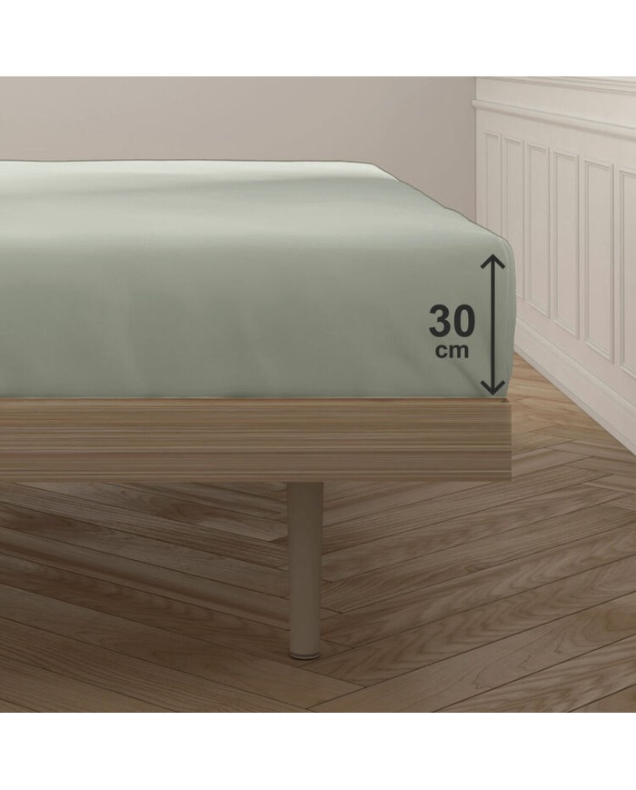 Lenzuolo con angoli aderenti Happy Home MixColors Menta Ala francese Lenzuolo con angoli aderenti Happy Home MixColors Menta Ala francese