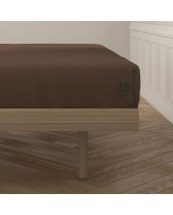 Lenzuolo con angoli aderenti Happy Home Marrone Piazza e mezza Lenzuolo con angoli aderenti Happy Home Marrone Piazza e mezza