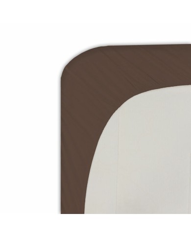 Lenzuolo con angoli aderenti Happy Home Marrone Piazza e mezza