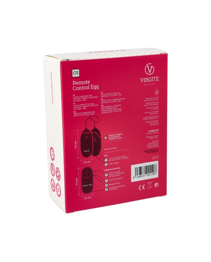 Uovo Vibrante Virgite Azzurro Uovo Vibrante Virgite Azzurro