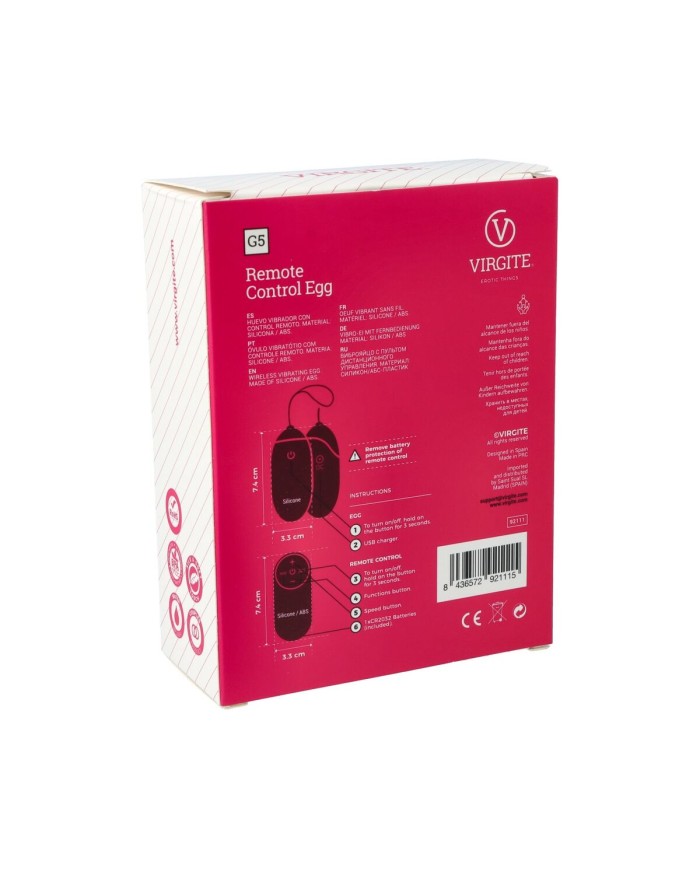 Uovo Vibrante Virgite Nero Uovo Vibrante Virgite Nero