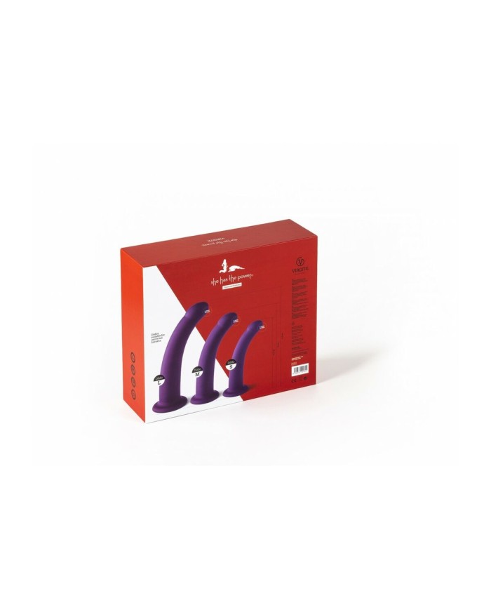 Dildo Virgite Viola S/M/L Set Dildo Virgite Viola S/M/L Set