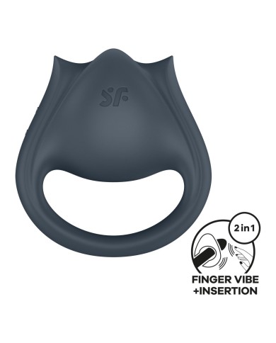Anelli Fallici Satisfyer Grigio