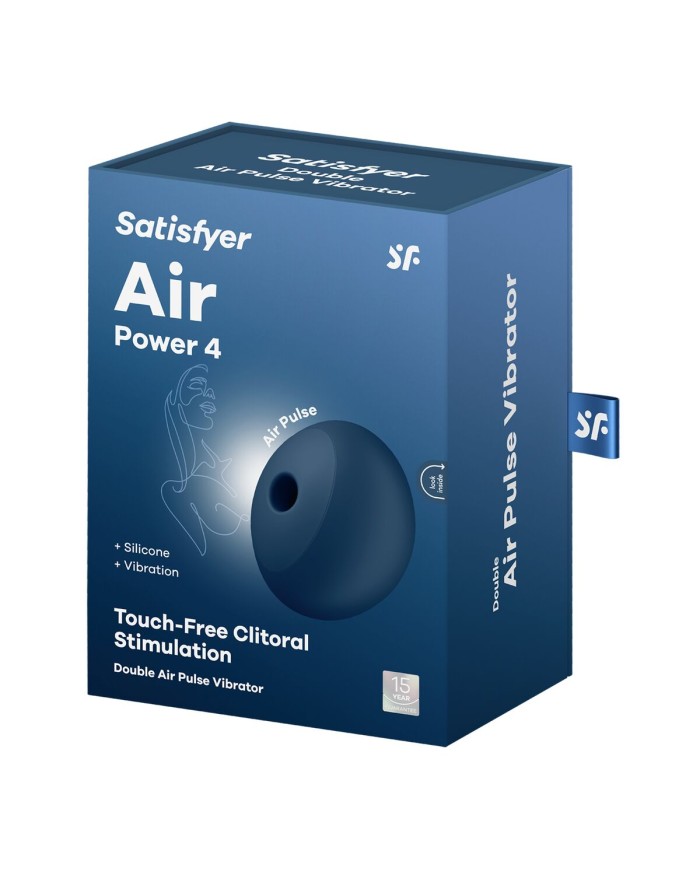 Succhia Clitoride Satisfyer Air Power 4 Azzurro Succhia Clitoride Satisfyer Air Power 4 Azzurro