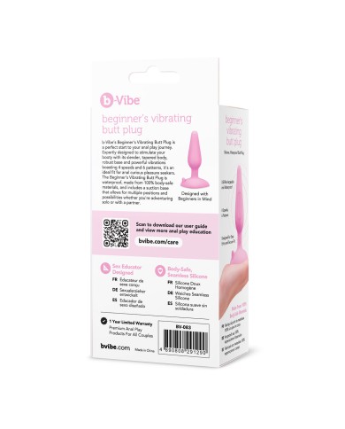 Butt Plug Vibrante B-Vibe Rosa Butt Plug Vibrante B-Vibe Rosa