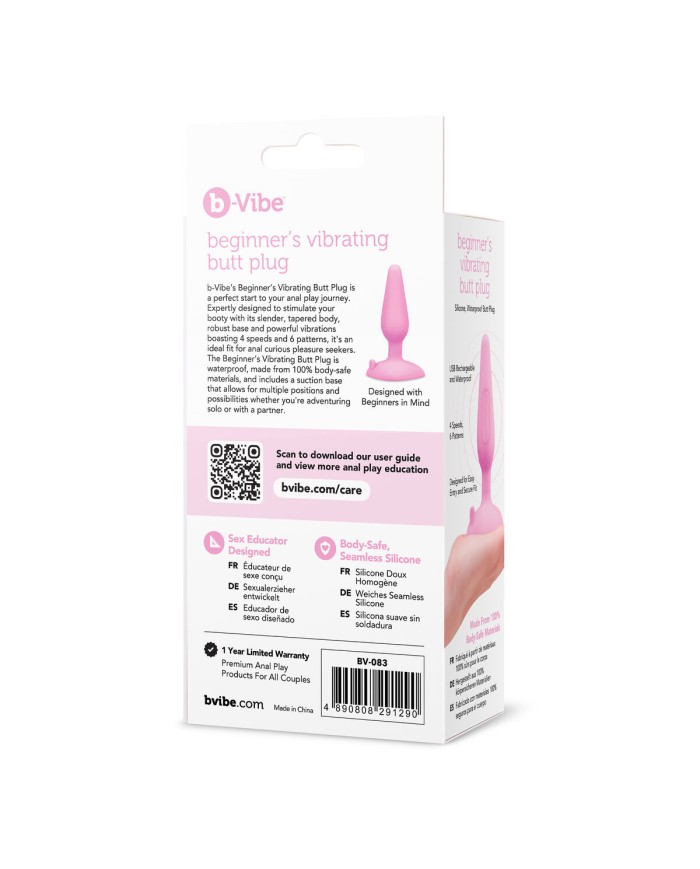 Butt Plug Vibrante B-Vibe Rosa