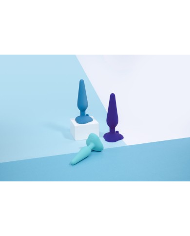 Butt Plug Gplug Piccolo Rosa Neon B-Vibe Azzurro (10 cm) (12 cm)