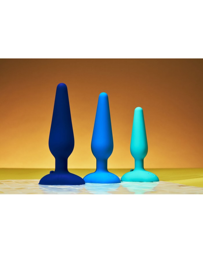 Butt Plug Gplug Piccolo Rosa Neon B-Vibe Azzurro (10 cm) (12 cm)