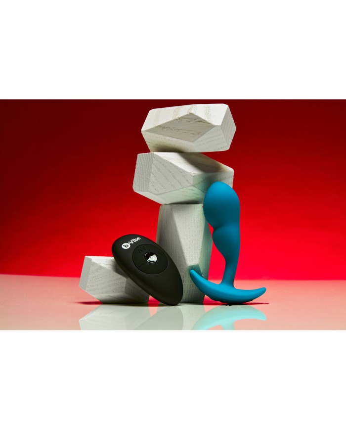 Plug anale con telecomando B-Vibe Azzurro