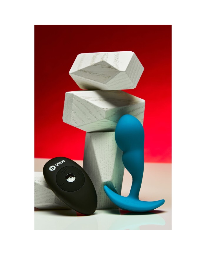 Plug anale con telecomando B-Vibe Azzurro