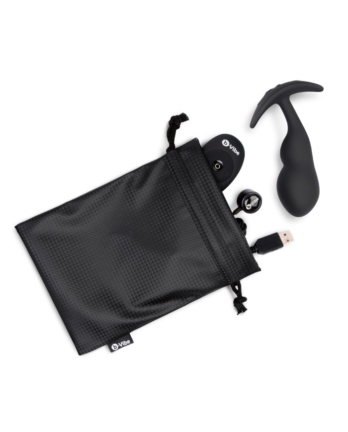 Plug anale con telecomando B-Vibe Nero