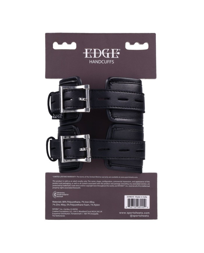 Manette erotiche Sportsheets Edge Nero Manette erotiche Sportsheets Edge Nero