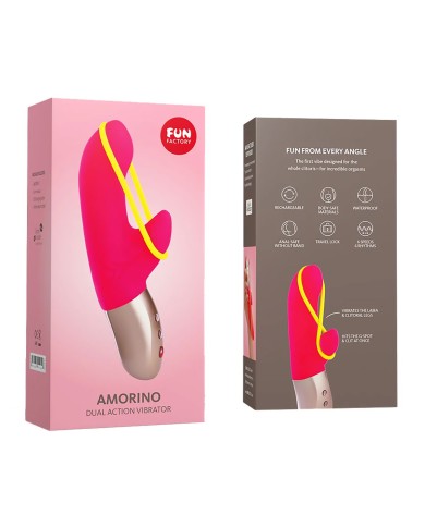 Vibratore Doppia Stimolazione Fun Factory Amorino Rosa