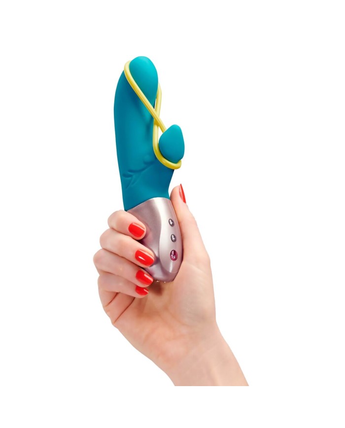 Vibratore Doppia Stimolazione Fun Factory Amorino Azzurro