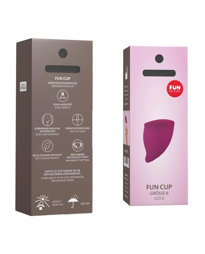 Coppetta Mestruale Fun Factory Fun Cup Grape Rosso Granato Coppetta Mestruale Fun Factory Fun Cup Grape Rosso Granato