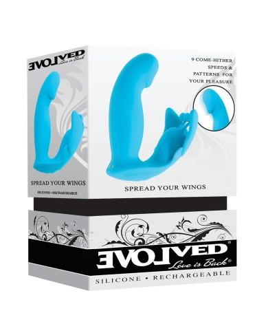 Vibratore Doppia Stimolazione Evolved Azzurro