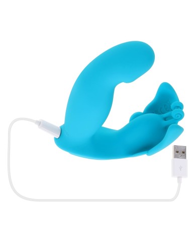 Vibratore Doppia Stimolazione Evolved Azzurro