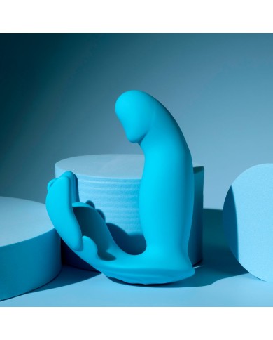 Vibratore Doppia Stimolazione Evolved Azzurro