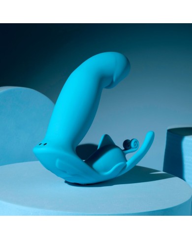 Vibratore Doppia Stimolazione Evolved Azzurro