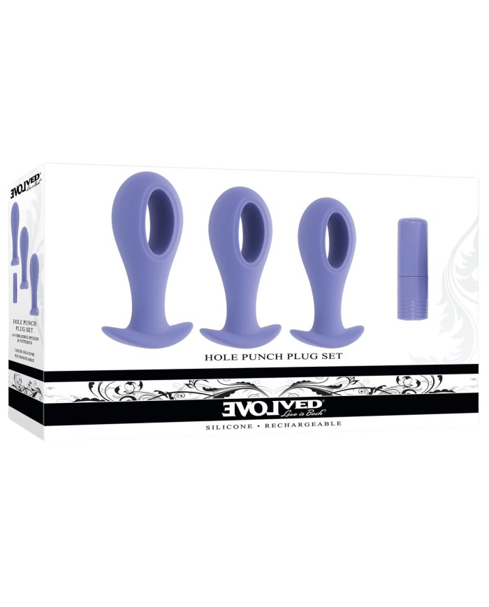 Plug Anale Evolved Viola (8,9 cm) (9,5 cm) (10,1 cm)