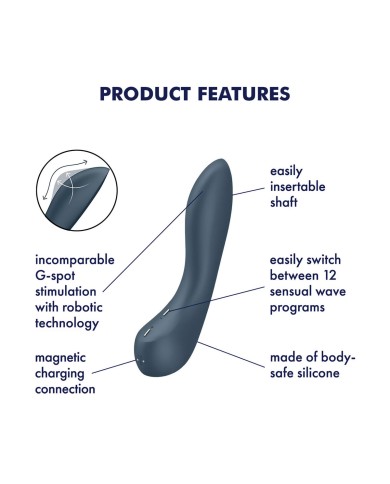 Vibratore per il Punto-G Satisfyer Nero