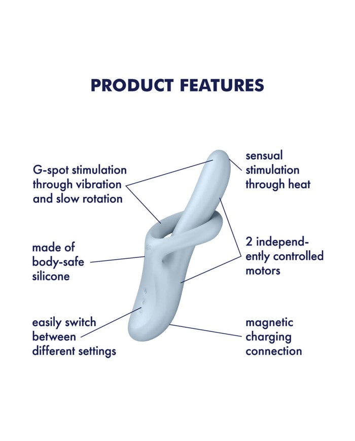 Vibratore per il Punto-G Satisfyer Azzurro Vibratore per il Punto-G Satisfyer Azzurro