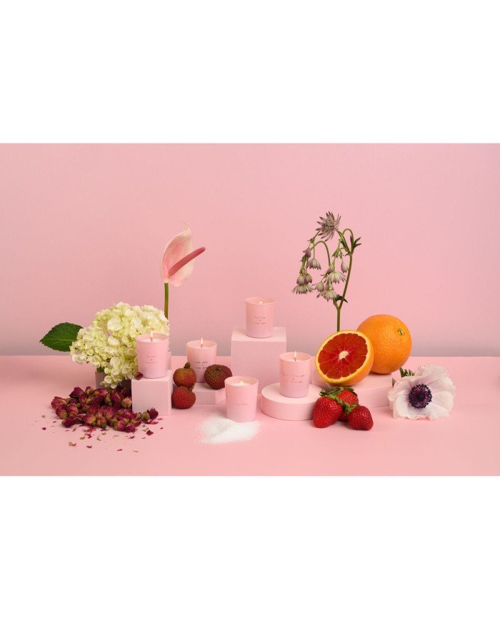 Candela Massaggio Highonlove Arancio Rosa Champagne alla Fragola Litchi 35 ml Candela Massaggio Highonlove Arancio Rosa Champagne alla Fragola Litchi 35 ml