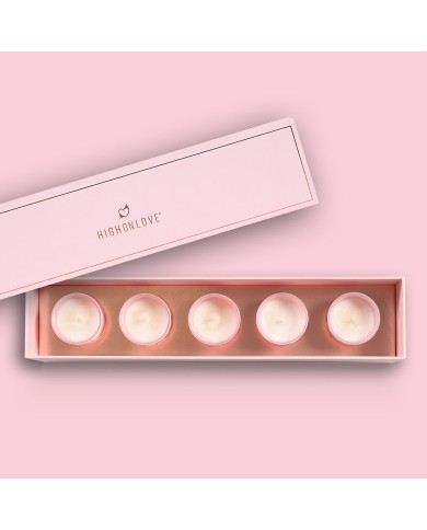 Candela Massaggio Highonlove Arancio Rosa Champagne alla Fragola Litchi 35 ml