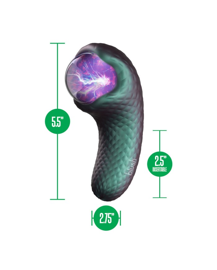 Vibratore Anale Blush Temptasia Azzurro