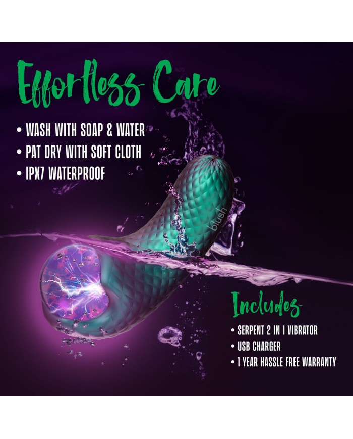 Vibratore Anale Blush Temptasia Azzurro