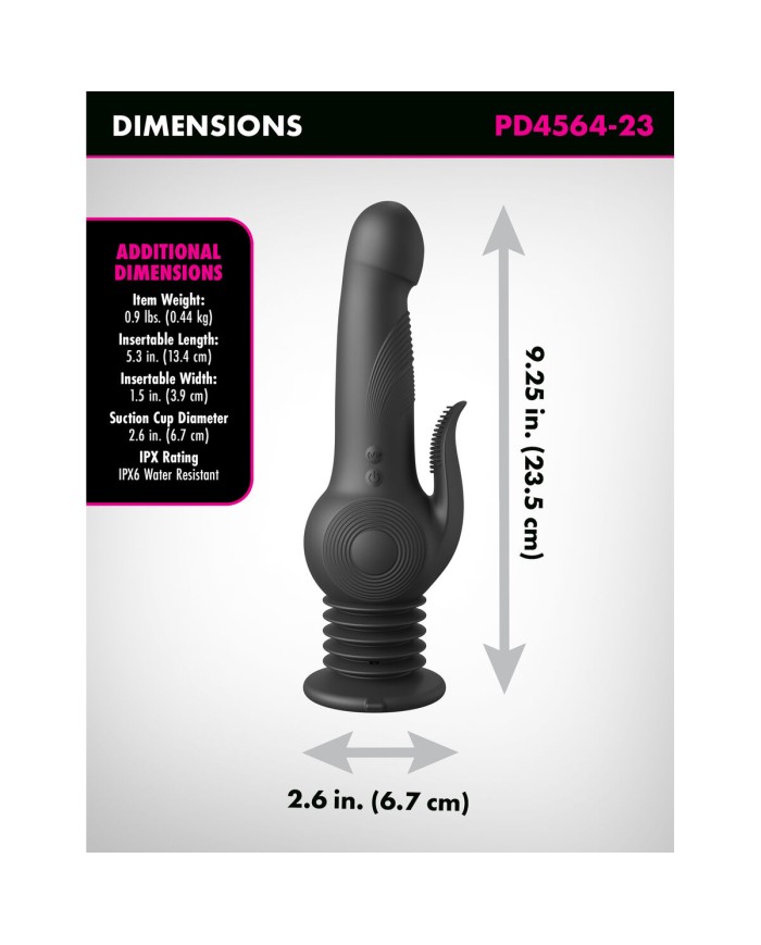 Vibratore per il Punto-G Pipedream Fetish Fantasy Series Nero Vibratore per il Punto-G Pipedream Fetish Fantasy Series Nero