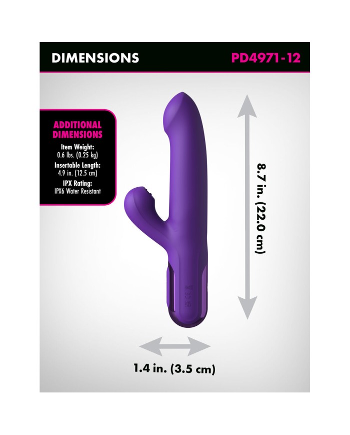 Vibratore per il Punto-G Pipedream Fantasy for her Viola Vibratore per il Punto-G Pipedream Fantasy for her Viola