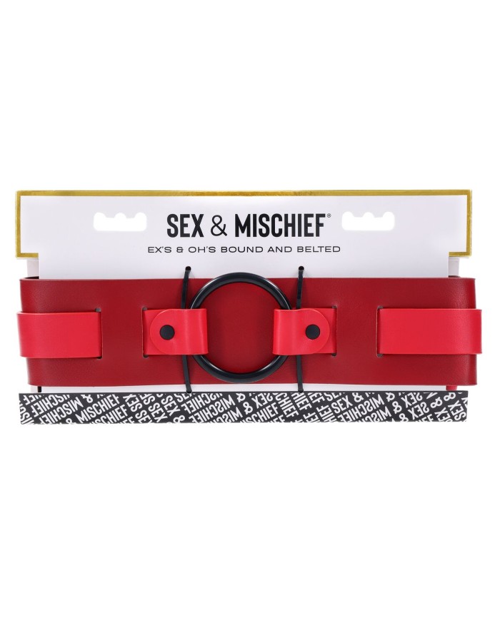 Cintura regolabile Sportsheets Sex and Mischief Rosso Cintura regolabile Sportsheets Sex and Mischief Rosso