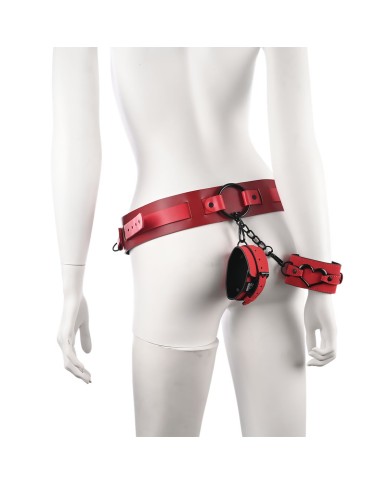 Cintura regolabile Sportsheets Sex and Mischief Rosso Cintura regolabile Sportsheets Sex and Mischief Rosso