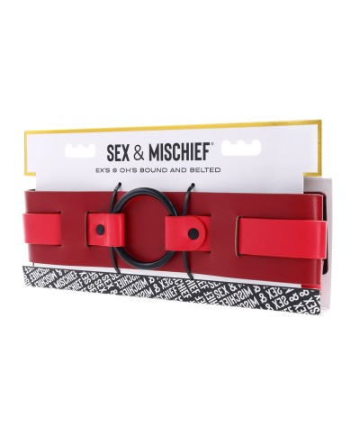 Cintura regolabile Sportsheets Sex and Mischief Rosso Cintura regolabile Sportsheets Sex and Mischief Rosso