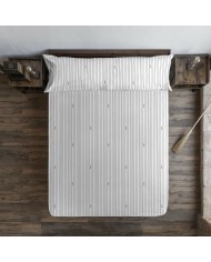 Lenzuolo con angoli Harry Potter Bianco Grigio marengo Matrimoniale