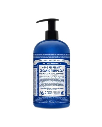Sapone per le Mani Dr Bronner's 4 in 1 Peppermint 710 ml Sapone per le Mani Dr Bronner's 4 in 1 Peppermint 710 ml