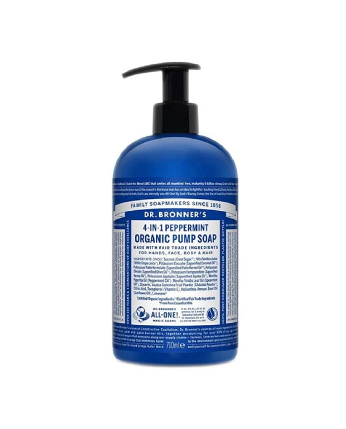 Sapone per le Mani Dr Bronner's 4 in 1 Peppermint 710 ml