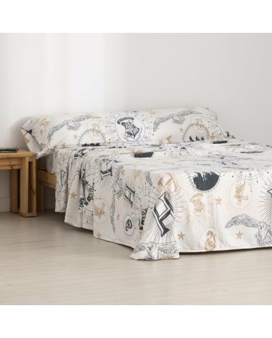 Set di Lenzuola Harry Potter Beige Multicolore Singolo Set di Lenzuola Harry Potter Beige Multicolore Singolo